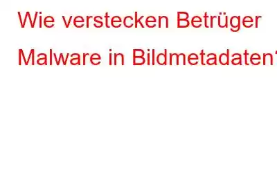 Wie verstecken Betrüger Malware in Bildmetadaten?