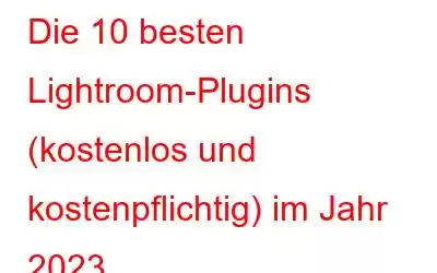 Die 10 besten Lightroom-Plugins (kostenlos und kostenpflichtig) im Jahr 2023