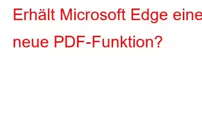 Erhält Microsoft Edge eine neue PDF-Funktion?