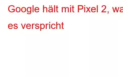 Google hält mit Pixel 2, was es verspricht