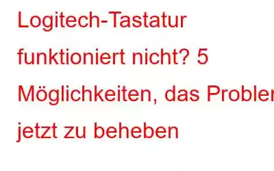 Logitech-Tastatur funktioniert nicht? 5 Möglichkeiten, das Problem jetzt zu beheben