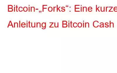 Bitcoin-„Forks“: Eine kurze Anleitung zu Bitcoin Cash