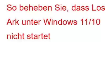 So beheben Sie, dass Lost Ark unter Windows 11/10 nicht startet