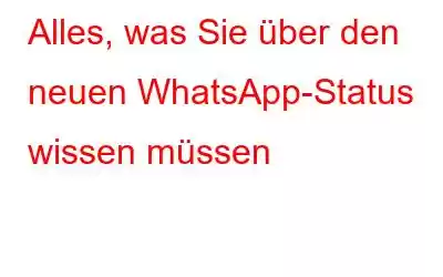 Alles, was Sie über den neuen WhatsApp-Status wissen müssen