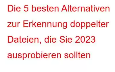 Die 5 besten Alternativen zur Erkennung doppelter Dateien, die Sie 2023 ausprobieren sollten